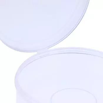 Круглый чехол для пуховки, прозрачная косметичка, переносная дорожная косметичка, чехол для хранения косметических кистей