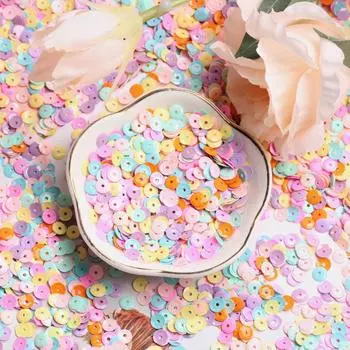 Круглый чехол для телефона с блестками ручной работы, 40 г, декоративный материал «сделай сам», фантомный цвет, вогнутый тип, блестящие ювелирные аксессуары, чашка для воды, креативный ПВХ со средним отверстием 40g разноцветный