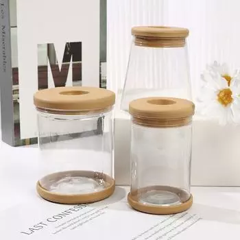 Круглый цветочный горшок с дренажным отверстием Прозрачный гидропонный цветочный горшок Горшки для орхидей Цветочные контейнеры Поставки для внутреннего сада