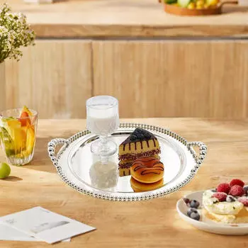 Круглый декоративный поднос, настольный органайзер, современный универсальный держатель для ювелирных изделий, органайзер для духов