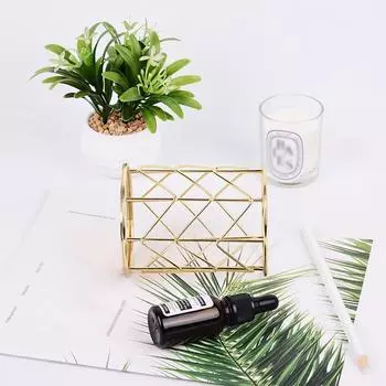 Круглый держатель для карандашей, канцелярские товары, настольный органайзер, железная трубка кисточки для макияжа золотой