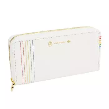 Круглый длинный кошелек на молнии с кошельком для монет Shest 027606 Shiro [Castelbajac] белый