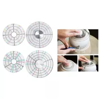 Круглый глиняный измерительный инструмент Керамический инструмент для резки керамики Вращающийся глиняный шаблонный инструмент Круглый инструмент для отделки керамики 1