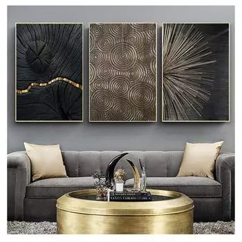 Круглый холст, скандинавский постер, художественный настенный принт, абстрактная живопись, современное украшение, изображение под дерево, годовые кольца, абстрактные 21cm30cm NoFrame