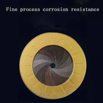 Круглый инструмент для измерения инструментов из нержавеющей стали, креативная линейка для рисования золотой