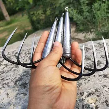 Круглый изгиб тройной крючок три крючка колючие огромные рыболовные крючки огромные тройные крючки белый амур 100g