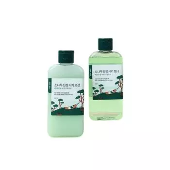 Круглый компресс для мужчин Pine Soothing Cica Toner + Lotion Set, 1 набор