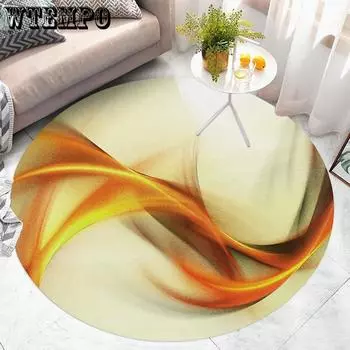 Круглый ковер для гостиной, скандинавский коврик для спальни, туалетный столик, компьютерное кресло, напольный коврик diameter 60CM
