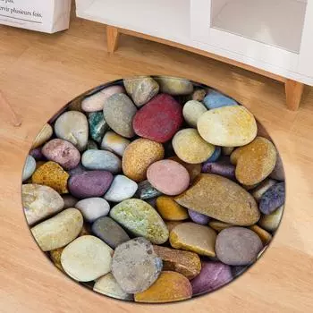 Круглый ковер с шариковым узором, компьютерный стул для спальни, коврики для детской комнаты, 3D мраморный ковер для гостиной, ковры для спальни Fornite 40cm