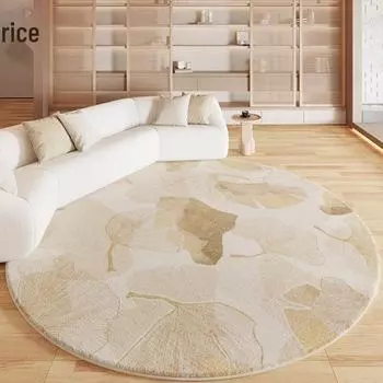 Круглый ковер Wabi Sabi — утолщенный ковер, похожий на кашемир, для гостиной, кабинета или спальни 80x80cm - Non-Slip Base Imitation Cashmere