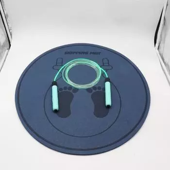 Круглый коврик для скакалки TPE, коврик для йоги, утолщенный, нескользящий, амортизирующий, бытовой, звукоизоляционный коврик, устройство для фитнеса и йоги