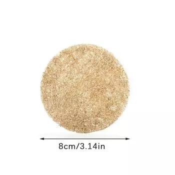 Круглый коврик из люфы, теплоизоляционный коврик для горшка, подставка под чайный чайник, аксессуары для чайного сервиза, однослойная/двухслойная люфа