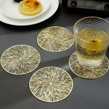 Круглый коврик под чашку Термостойкая подставка под обеденный стол Противоскользящая защита для обеденного стола Кухонные принадлежности Кружка для кофе и чая с горячим напитком M