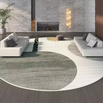 Круглый кристальный бархатный ковер компьютерный стул подушка спальня гостиная журнальный столик коврик для дома спальня нескользящий коврик 800MMx800MM