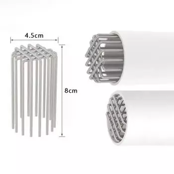 Круглый кровельный трап с защитой от засоров, колпак для водосточной трубы на крыше, дренажная сантехническая арматура 50 tube