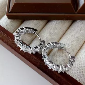 Круглый круг, застежка на ухо, высококачественные серьги-гвоздики, новая мода, индивидуальный темперамент, простые и холодные серьги