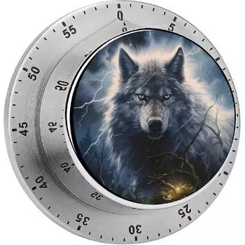 Круглый кухонный таймер Blue Wolf, мини-таймер обратного отсчета, громкий будильник для дома