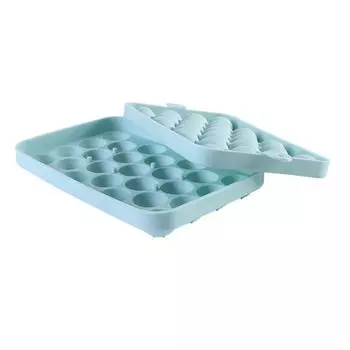 Круглый лоток для кубиков льда 25 ячеек силиконовый простой гранулированный ледогенератор с крышкой для напитка кофе петух