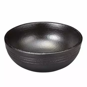 круглый маленький диаметр 13 x высота 5 сделано в Японии 17341 Миска Банко-яки, тарелка, прибл.. см, черный, чёрный