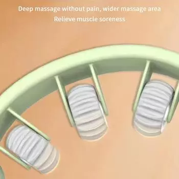 Круглый массажер-ролик для мышц талии и живота, кольцо для ног, зажим для печки, чтобы очистить меридиан, портативные инструменты для массажа целлюлита белый