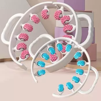 Круглый массажер-ролик для мышц талии и живота, кольцо для ног, зажим для печки, чтобы очистить меридиан, портативные инструменты для массажа целлюлита