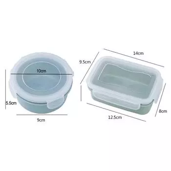 Круглый мини-холодильник, контейнер для хранения Crisper, пластиковый герметичный контейнер для обеда, контейнеры для хранения свежих продуктов на кухне с крышкой