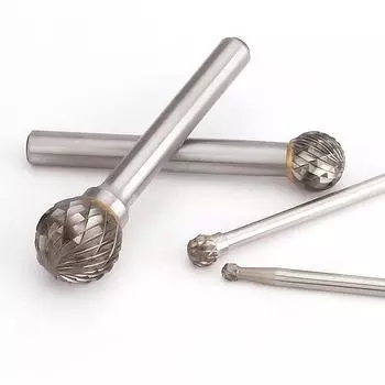 Круглый напильник из сплава YG8, 1 шт., круглая D-образная шлифовальная головка из вольфрамовой стали для резьбы по дереву, диаметр 3 мм, 4 мм, 5 мм, 8 мм, 10 мм, 16 мм