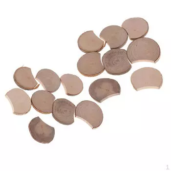 Круглый незавершенный диск с деревянными украшениями шт. 3.5-4.5cm