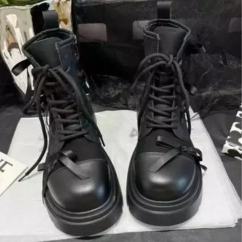 Круглый носок, средний каблук, современные ботинки, прочная зимняя женская обувь, высококачественные женские ботинки с перекрестной застежкой-молнией и квадратным каблуком 35