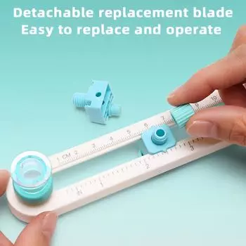 Круглый нож для резки диаметром 2-20 см, циркуль для пэчворка, круговой резак, резаки для скрапбукинга, нож для самостоятельного изготовления фотографий/бумаги для крафт-бумаги 1pcs синий