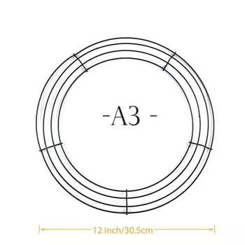 Круглый обруч Diy Рождественский проволочный венок Рамка настенная для свадьбы Валентина 12 inch