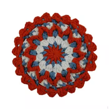 Круглый плетеный коврик под приборы, впитывающий воду, нескользящий, защита столешницы, подставка под напитки, плетеный коврик под приборы