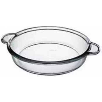 Круглый поднос с ручкой Pyrex 25x25см