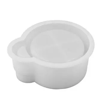 Круглый подсвечник, смоляные формы, лоток, силиконовые формы для литья из эпоксидной смолы, формы для подсвечников, ювелирных изделий