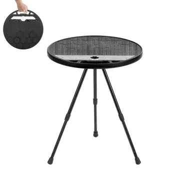 Круглый походный стол Naturehike Blackdog с регулируемой высотой, грузоподъемностью 20 кг, легкий складной стол, портативный штатив, акриловый верх, алюминиевые ножки, мини