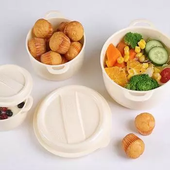 Круглый полипропиленовый материал микроволновая печь осел нагревательный ланч-бокс 150 мл 310 мл 600 мл домашняя еда закусочное хранение на открытом воздухе кемпинг сбор 150 ml&One layer