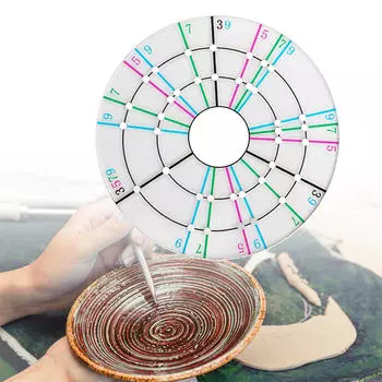 Круглый разделитель, керамический триммер, инструмент для лепки глины, керамический скребковый формирователь для колес S