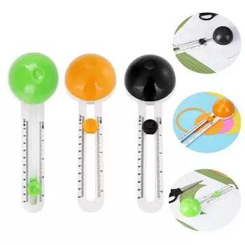 Круглый резак, круглый нож для резки, лоскутное шитье, компас, круг, резаки для карточек для скрапбукинга, круглый инструмент для резки бумаги, аксессуары для инструментов «сделай сам» чёрный