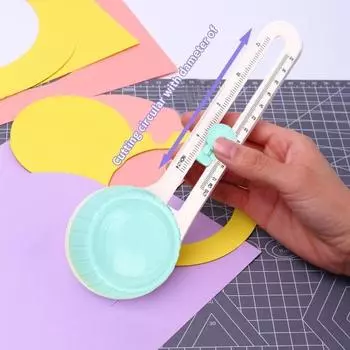 Круглый резак, вращающийся регулируемый инструмент для резки круга «сделай сам», удобный инструмент для скрапбукинга, школа розовый