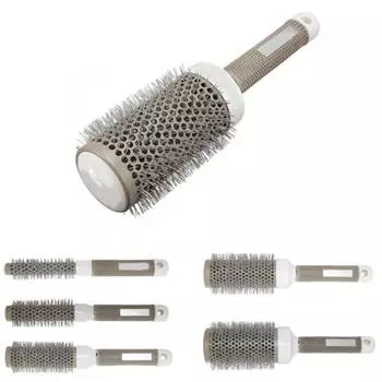 Круглый роликовый инструмент для укладки волос, волшебная расческа, щетка для салона, женский бочонок для завивки волос 45mm