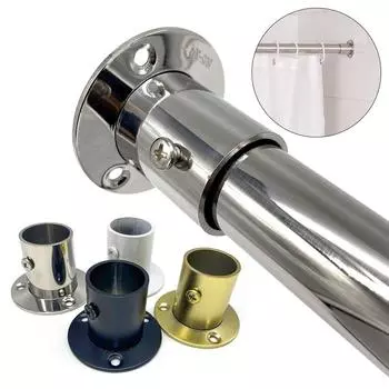 Круглый с крышкой, гнезда для штанги для шкафа, держатель для штанги, кронштейн для трубки, фланец для шкафа, опора для штанги 19mm-without cover