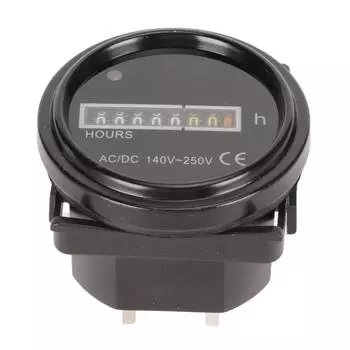 Круглый счетчик моточасов профессиональный высокоточный 140250 В переменного тока постоянный ток механический счетчик моточасов для транспортных средств автомобили Bo