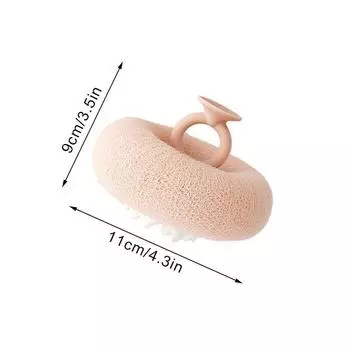 Круглый шарик для душа в виде подсолнуха, супермягкий массажный шарик для ванны с присоской, щетка для ванны, полотенце для ванны, губка для грязи, аксессуары для ванной комнаты