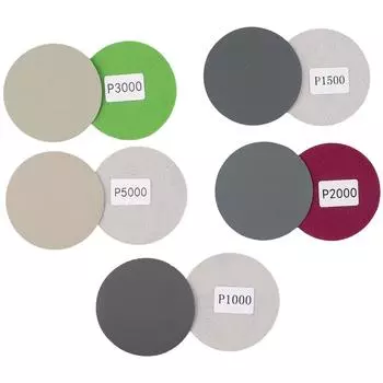 Круглый шлифовальный диск для полировки, бумага, 25 шт., зернистость 1000, 1500, 2000, 3000, 5000