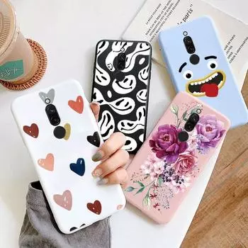 Круглый силиконовый чехол для телефона Redmi 8 8A 8A Pro Activ Противоударный розовый с большим узором Redmi 8A Мягкий мобильный чехол с милым розовым узором Защитный чехол с цветочным рисунком Redmi 8