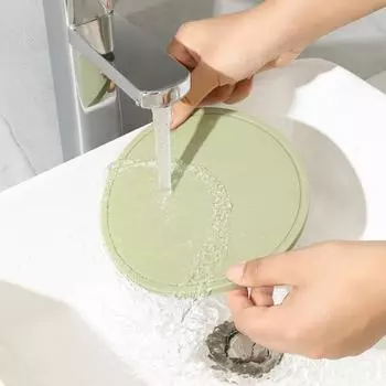 Круглый силиконовый держатель для кастрюль, нескользящий, более толстый, устойчивый к высоким температурам, можно мыть в посудомоечной машине, безопасен, теплоизоляционная чашка, тарелка, стол, подставка для столовых приборов, кухонные принадлежности кори