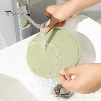 Круглый силиконовый держатель для кастрюль, нескользящий, более толстый, устойчивый к высоким температурам, можно мыть в посудомоечной машине, безопасен, теплоизоляционная чашка, тарелка, стол, подставка для столовых приборов, кухонные принадлежности кори