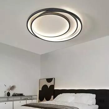 Круглый светодиодный потолочный светильник для гостиной, столовой, спальни, зала, ультратонкая люстра, внутреннее украшение для дома, светильник, люстра Warm White