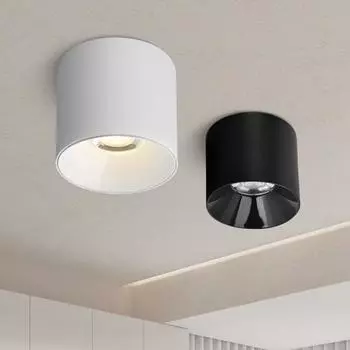 Круглый светодиодный потолочный светильник, потолочный светильник для гостиной, спальни, коридора, антибликовое освещение COB/SMD10W12W15W18W24W, бытовое освещение 10W&3000K