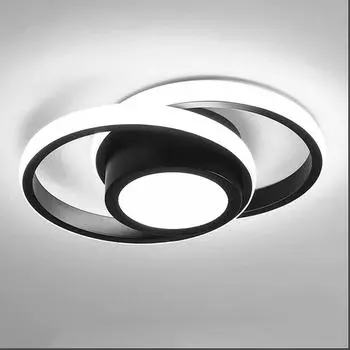 Круглый светодиодный потолочный светильник, современный потолочный светильник, 32 Вт, внутренний светодиодный потолочный светильник для прихожей, кухни, лестницы, холодный белый свет, 6000 К